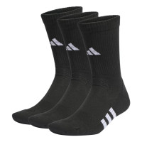 Produktbild för Adidas Performance Cushioned Crew Black 3-pack (40-42)