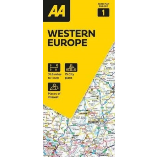 AA Publishing AA Road Map Western Europe