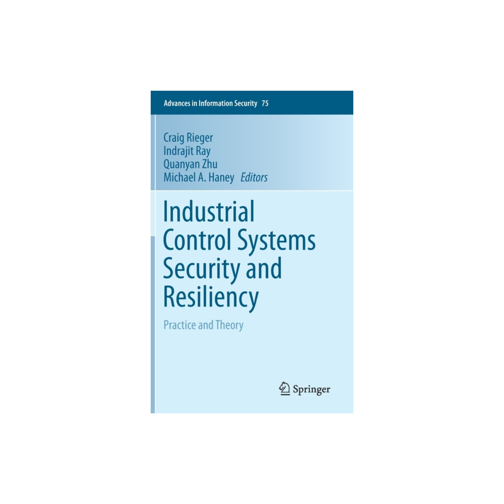 Produktbild för Industrial Control Systems Security and Resiliency (inbunden, eng)
