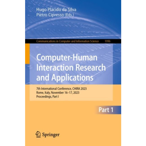 Springer International Publishing AG Computer-Human Interaction Research and Applications (häftad, eng)