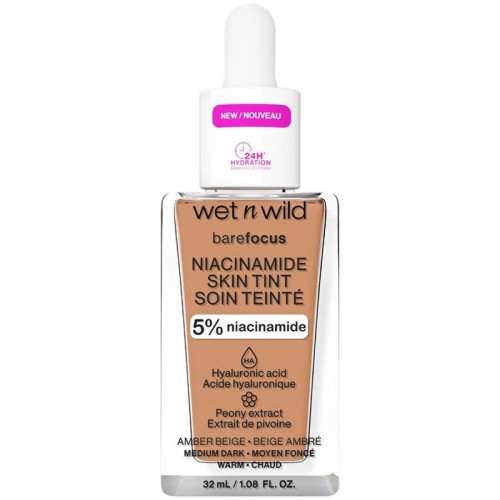 Wet n Wild Bare Focus Niacinamide Skin Tint 32ml - Amber Beige