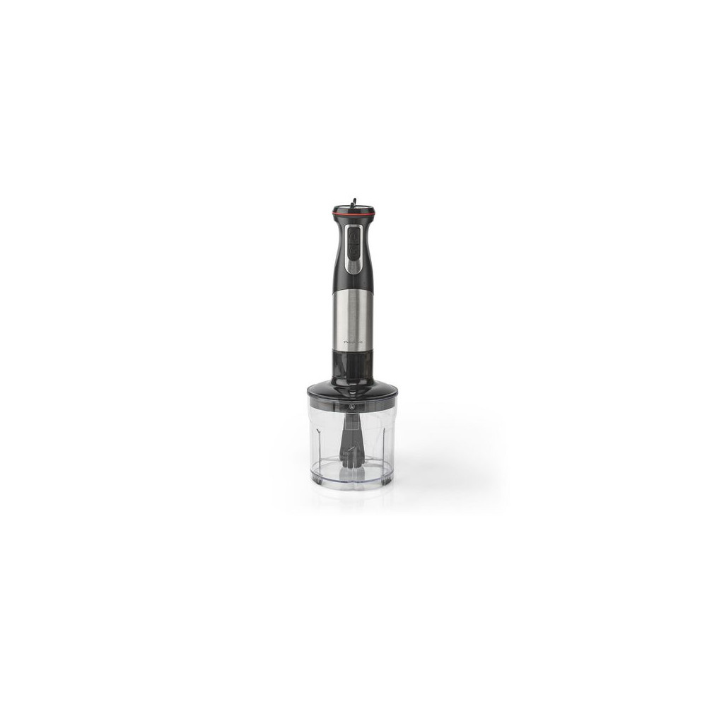 Produktbild för Stavmixerset NEDIS 800W alu/svart