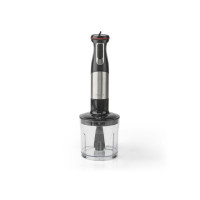 Produktbild för Stavmixerset NEDIS 800W alu/svart