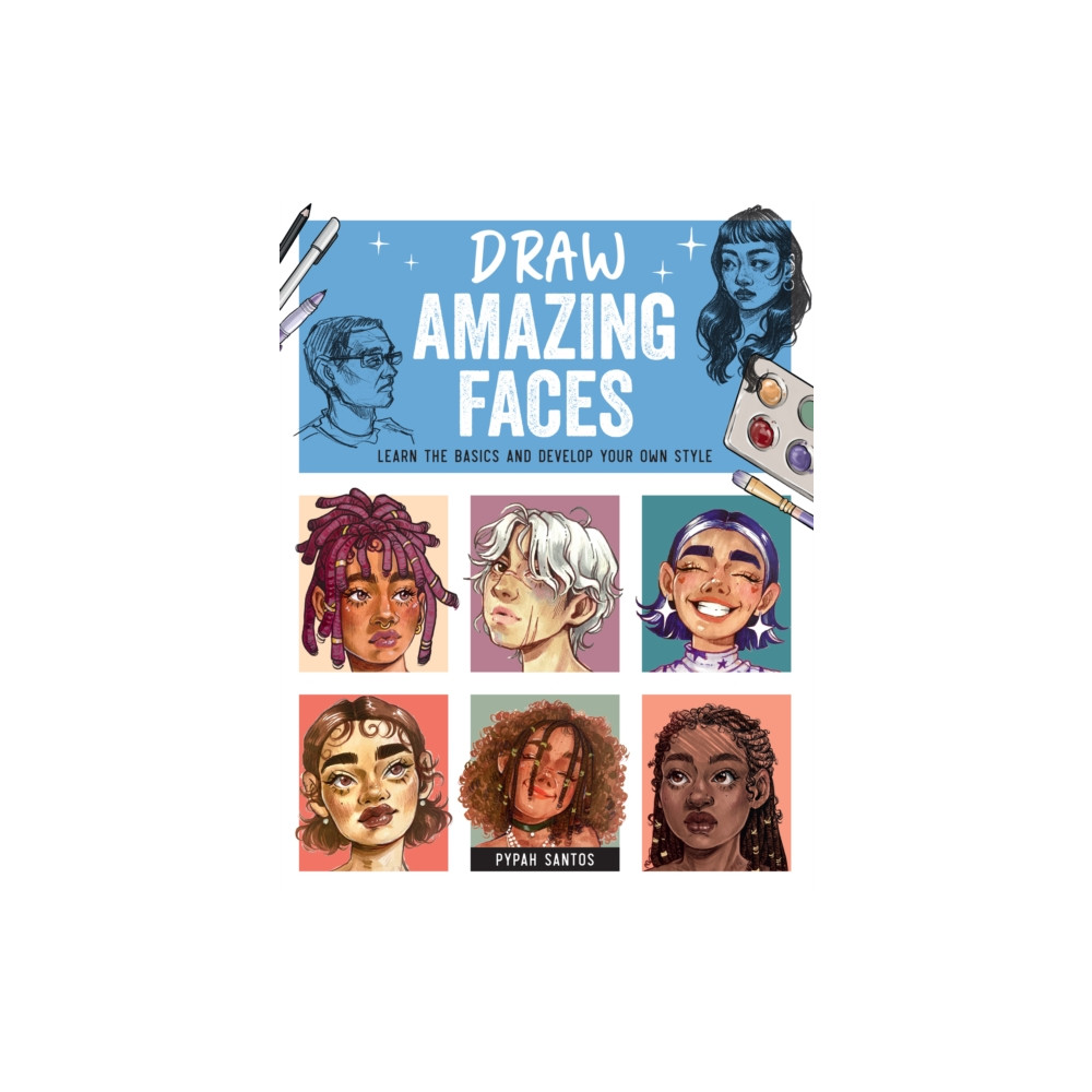 Produktbild för Draw Amazing Faces (häftad, eng)