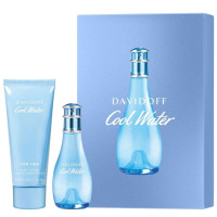 Produktbild för Giftset Davidoff Cool Water Woman Edt 30ml + Body Lotion 75ml