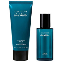 Produktbild för Giftset Davidoff Cool Water for Men Edt 40ml + Shower Gel 75ml