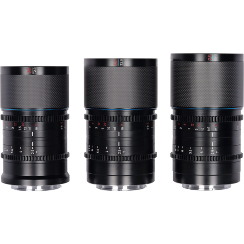 SIRUI Sirui Anamorphic Lens Saturn Kit 35, 50 & 75mm T2.9 1.6x Carbon Fiber FF L-Mount (Neutral Flare)