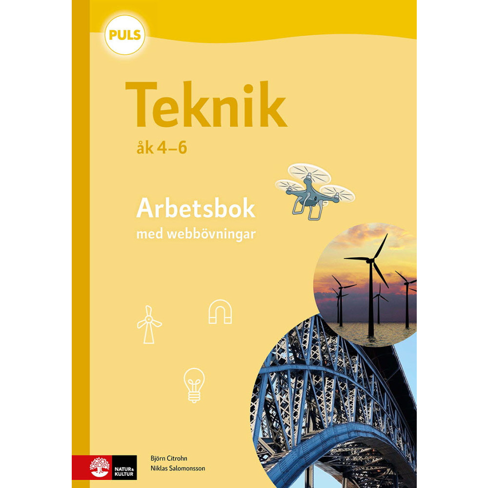 Produktbild för PULS Teknik 4-6 Arbetsbok med elevwebb, fjärde upplagan (häftad)