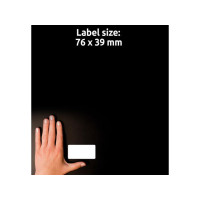Produktbild för Etikett AVERY handskriv 76x39mm 192/fp