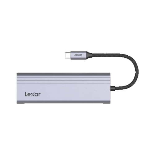 LEXAR Lexar Hub, 7-in-1 USB-C, USB 3.2 Gen1. Type-C, 3xUSB-A. HDMI, SD, microSD slot. PD 100W