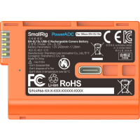 Produktbild för SmallRig 4966 EN-EL15c USB-C Rechargeable Camera Battery Orange