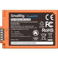 Produktbild för SmallRig 4967 EN-EL25 USB-C Rechargeable Camera Battery Orange