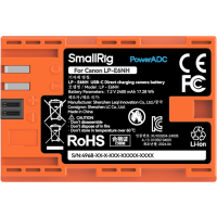 Produktbild för SmallRig 4968 LP-E6NH USB-C Rechargeable Camera Battery Orange