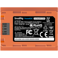 Produktbild för SmallRig 4969 NP-FZ100 USB-C Rechargeable Camera Battery Orange