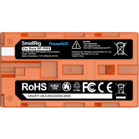 Produktbild för SmallRig 4971 NP-F550 USB-C Rechargeable Camera Battery Orange