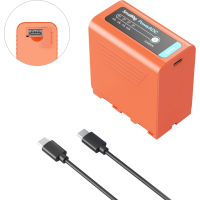 Produktbild för SmallRig 4972 NP-F970 USB-C Rechargeable Camera Battery Orange