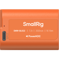 Produktbild för SmallRig 4979 Camera Battery USB-C Rechargeable DMW-BLK22 Orange