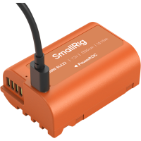 Produktbild för SmallRig 4979 Camera Battery USB-C Rechargeable DMW-BLK22 Orange