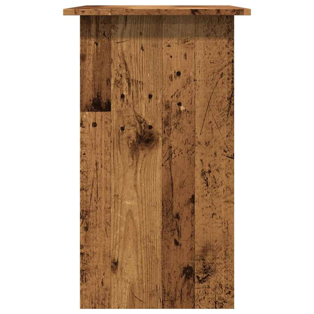 Produktbild för Skrivbord åldrat trä 80x45x74 cm konstruerat trä