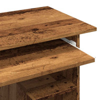 Produktbild för Skrivbord åldrat trä 80x45x74 cm konstruerat trä