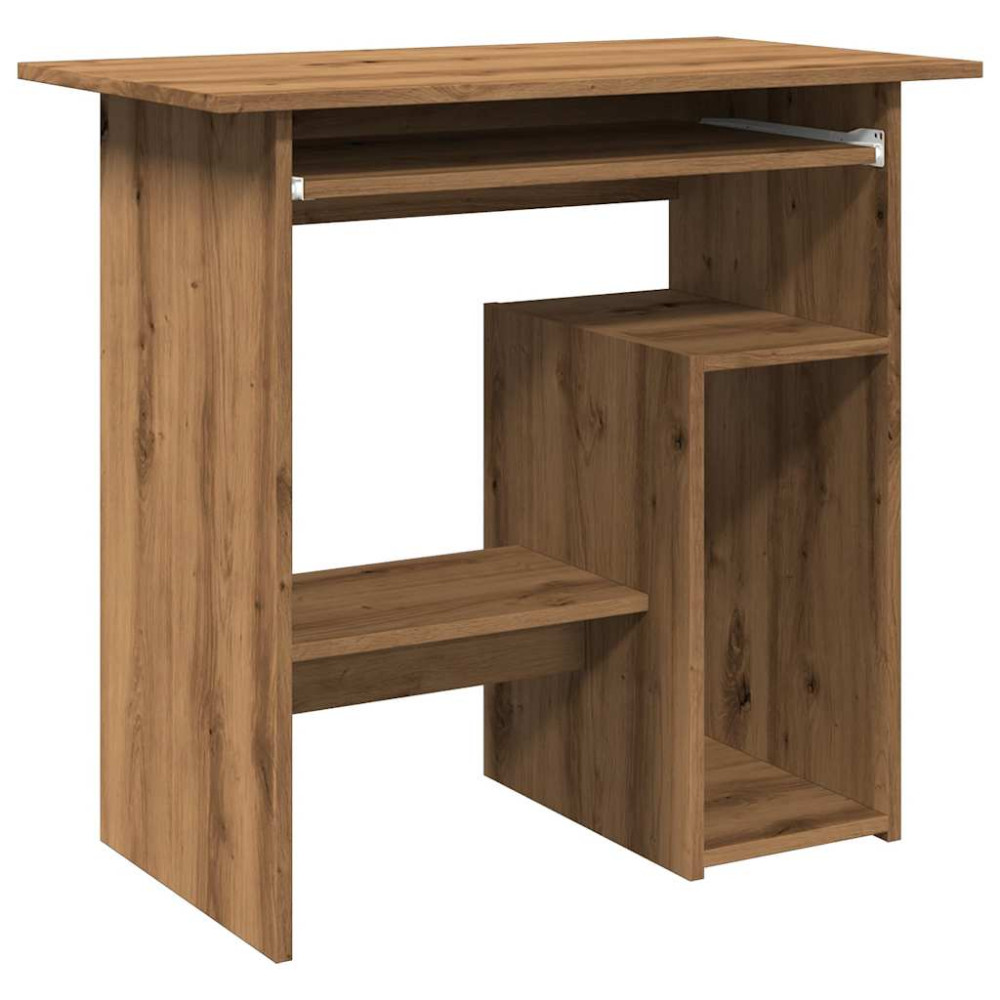 Produktbild för Skrivbord artisan ek 80x45x74 cm konstruerat trä