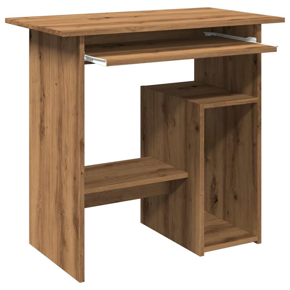 Produktbild för Skrivbord artisan ek 80x45x74 cm konstruerat trä