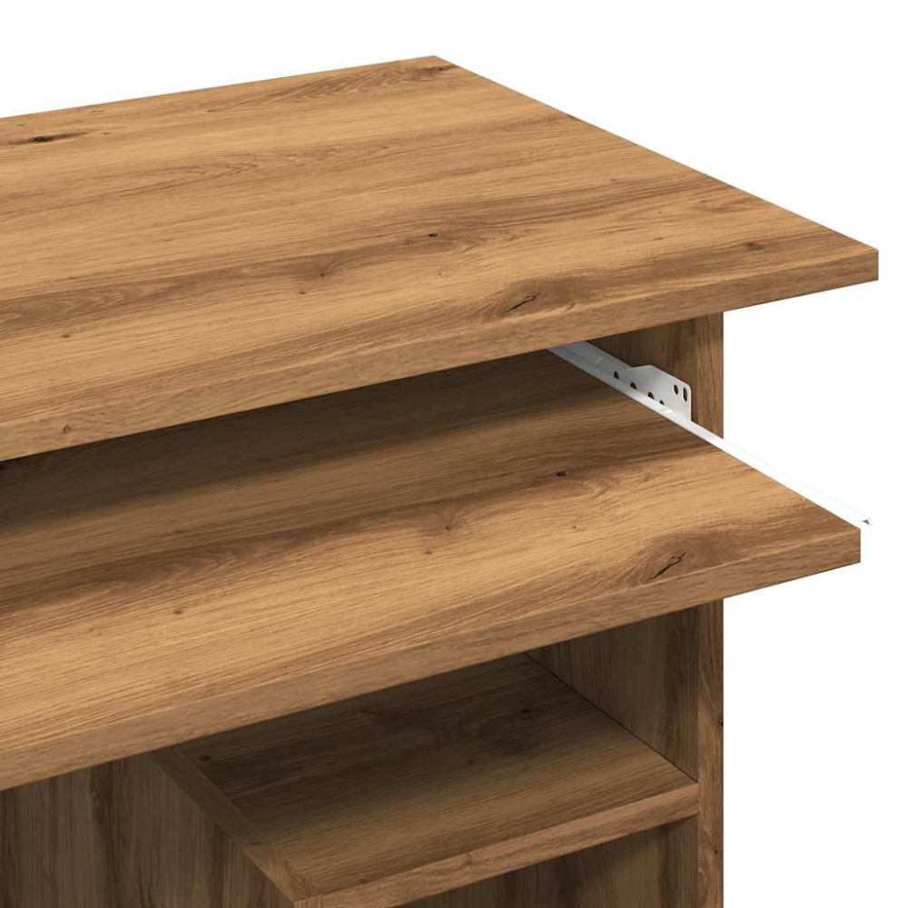 Produktbild för Skrivbord artisan ek 80x45x74 cm konstruerat trä