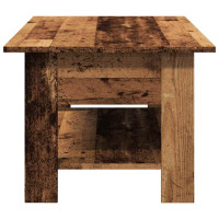 Produktbild för Soffbord åldrat trä 102x55x42 cm konstruerat trä