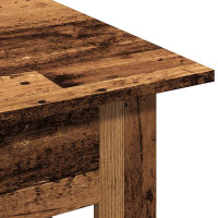 Produktbild för Soffbord åldrat trä 102x55x42 cm konstruerat trä