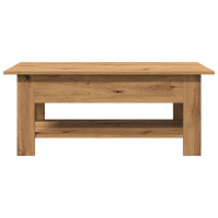 Produktbild för Soffbord artisan ek 102x55x42 cm konstruerat trä