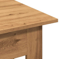 Produktbild för Soffbord artisan ek 102x55x42 cm konstruerat trä
