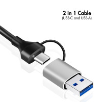 Produktbild för USB-A/USB-C -> 2,5 Gigabit Nätverksadapter RJ45