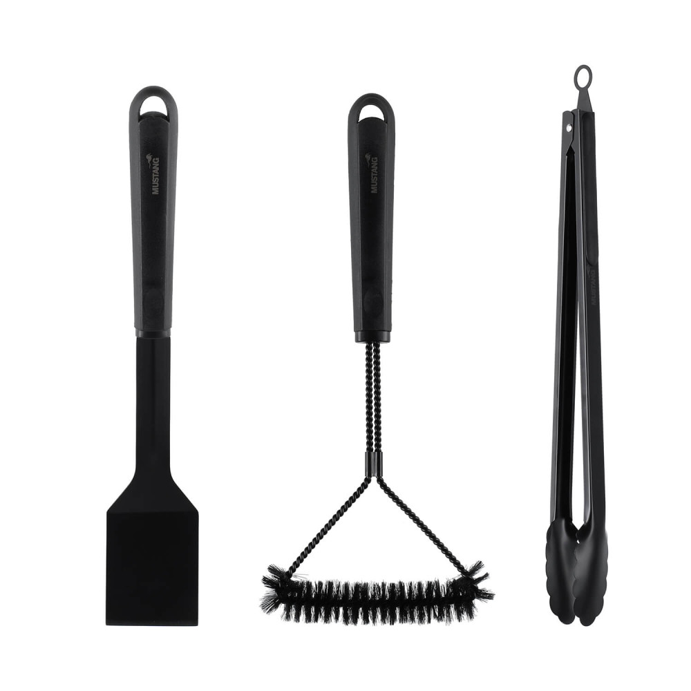 Produktbild för Grill Tool Set 3 pcs Black Line
