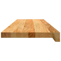 Produktbild för Trappstegsmattor 20 pcs ljusbrun 80x25x2 cm massiv ek