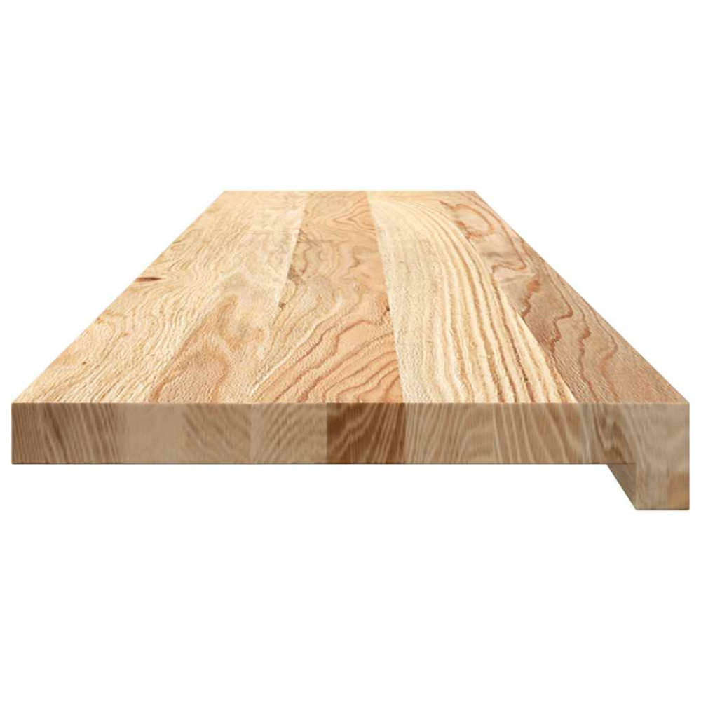 Produktbild för Trappstegsmattor 2 pcs obehandlad 110x30x2 cm massiv ek