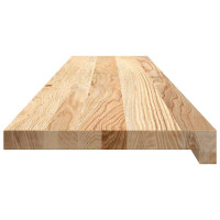 Produktbild för Trappstegsmattor 2 pcs obehandlad 120x30x2 cm massiv ek