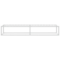 Produktbild för Sängram utan madrass vit 100x200 cm metall