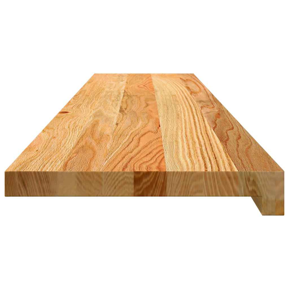 Produktbild för Trappstegsmattor 12 pcs ljusbrun 120x25x2 cm massiv ek