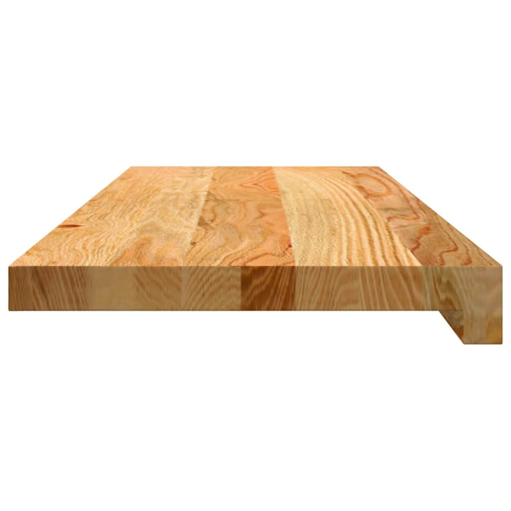 Produktbild för Trappstegsmattor 12 pcs ljusbrun 70x30x2 cm massiv ek