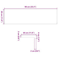 Produktbild för Trappstegsmattor 16 pcs ljusbrun 90x30x2 cm massiv ek