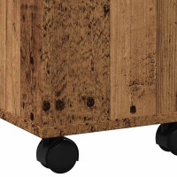 Produktbild för Soffbord åldrat trä 60x60x38 cm konstruerat trä