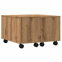 Produktbild för Soffbord artisan ek 60x60x38 cm konstruerat trä