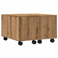 Produktbild för Soffbord artisan ek 60x60x38 cm konstruerat trä