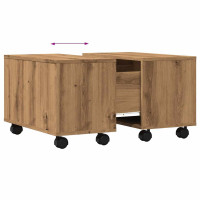 Produktbild för Soffbord artisan ek 60x60x38 cm konstruerat trä