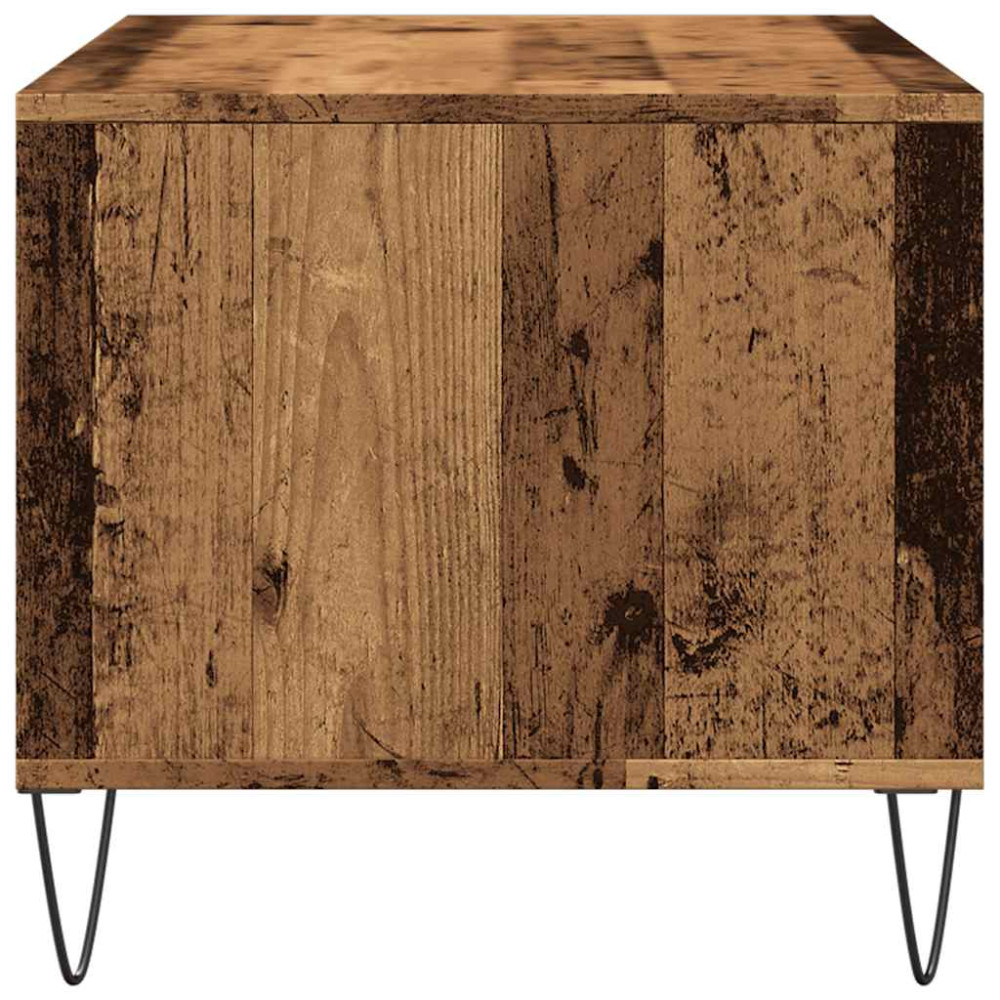 Produktbild för Soffbord åldrat trä 90x49x45 cm konstruerat trä