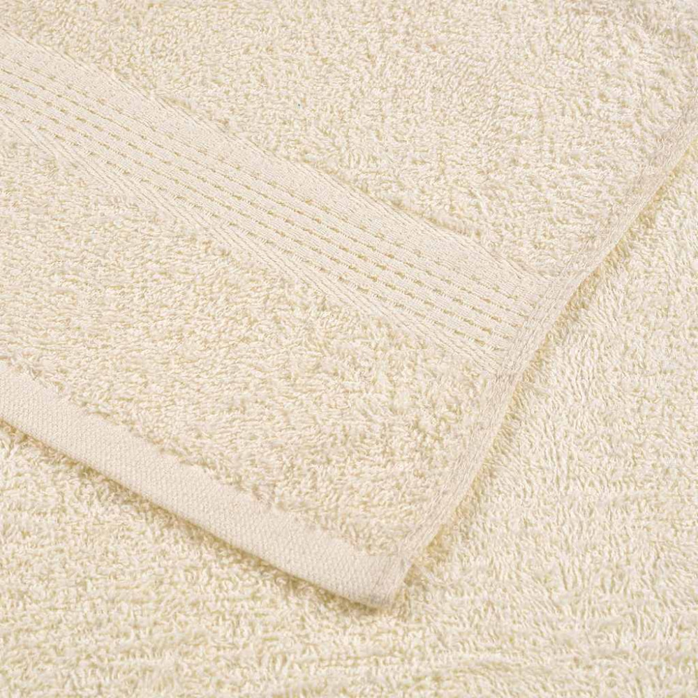 Produktbild för Handdukar FROGN 4 st gräddvit 50x100 cm 360 gsm