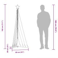 Produktbild för Julgransbelysning 339 LEDs kallvit 182 cm