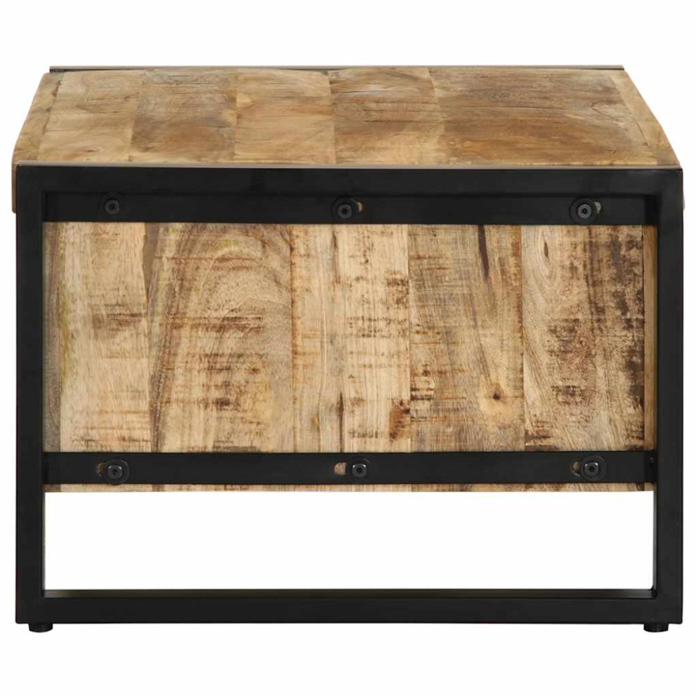 Produktbild för Soffbord 90x50x36 cm massivt grovt mangoträ