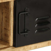Produktbild för Soffbord 90x50x36 cm massivt grovt mangoträ