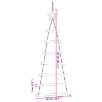 Produktbild för Hängande julgranar med toppstjärnor 2 st 42x90 cm naturlig gren